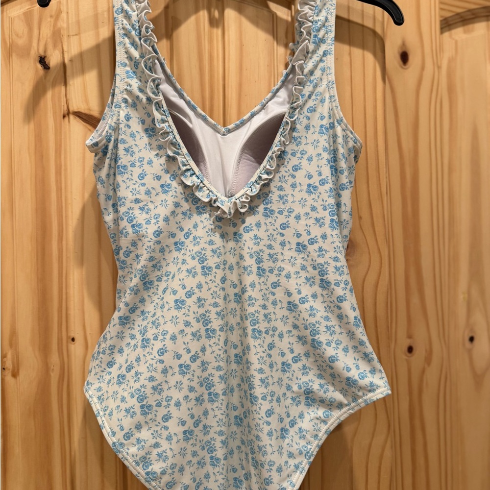 SweetHoney Floral One-Piece Swimsuit medium blue/cream - Picture 3 of 6